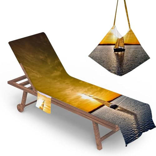 Tumbona Con Bolsillo Toallas De Playa De Microfibra Para Adultos Para Silla De Playa/Colchoneta Jardin Funda Protectora Para Cojines Tumbonas Cubierta Para Silla De Piscina (Colour 8, 73 x 210 cm)