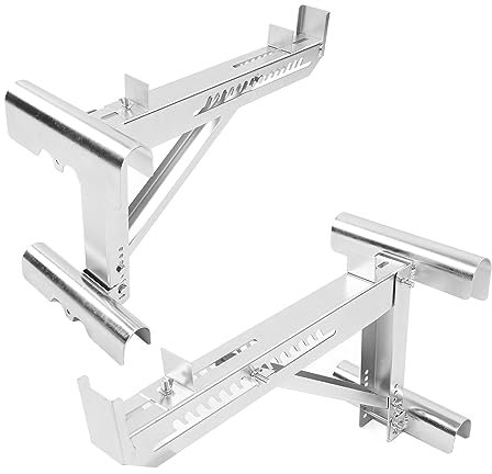 Ladder Jack, 2pcs Adjustable Tripod Load Bearing Bracket Ladder Stand Alloy Steel Ladder Scaffold Bracket Ladder Support Stand for Wall Ceiling Paintings
