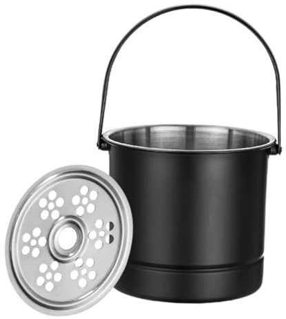CONGARTENO Edelstahl Eiswürfeleimer 1,6l Hand Weineimer Für Partys Doppelwandiger Getränkekühler Mit Griff Eiskühler Für Bier Sekt Und Cocktails Bar Eimer Für Zuhause Ktv Und
