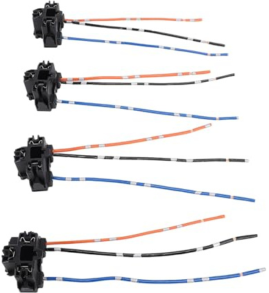 Yctze 4 Stücke H4 9003 HB2 Scheinwerfer Steckdose Kabelbaum DC12 Bis 24 V Scheinwerfer Stecker Draht für Weibliche Kopf Halogenlampe Auto Außenleuchten