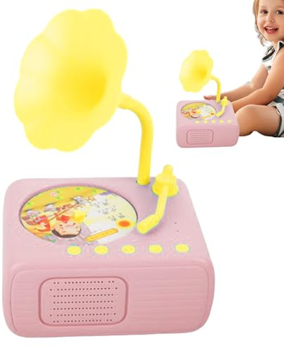 Jouet Gramophone pour , Lecteur de Musique d'histoire pour - Lecteur Audio Portable Story Player avec 96 Cartes, pour Vintage, éducatifs préscolaires interactifs pour garçons