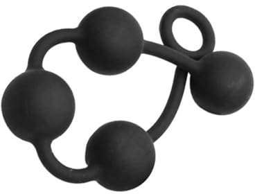 Silikon Analkugeln Anal Kette Mit 4 Kugeln，Analplugs，Analspielzeuge für Paare extrem sex，Biegsam & Hautfreundlich Analplugs，Analplug Analkette mit Anal beads für Männer und Frauen