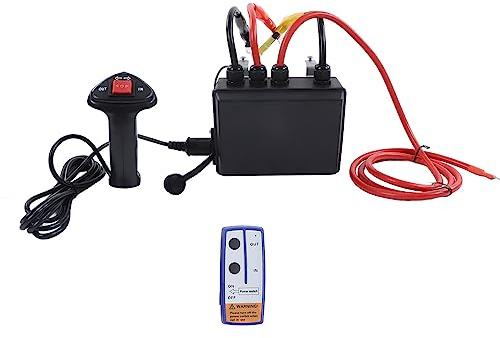 Xiuganpo Wireless/Wired Winch Hand Control Dual Control Long Durability for Car ATV UTV 8000‑20000LB Winch, 12V 23A Battery