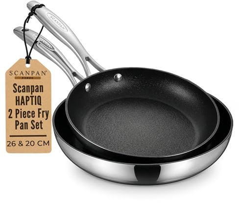 Scanpan HaptIQ Stainless Steel-Aluminum 8 and 10.25 Inch 2-Piece Fry Pan Set