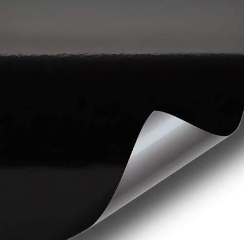 VViViD Black High Gloss Realistic Paint-Like Microfinish Vinyl Wrap Roll XPO Air Release Technology (2ft x 5ft)