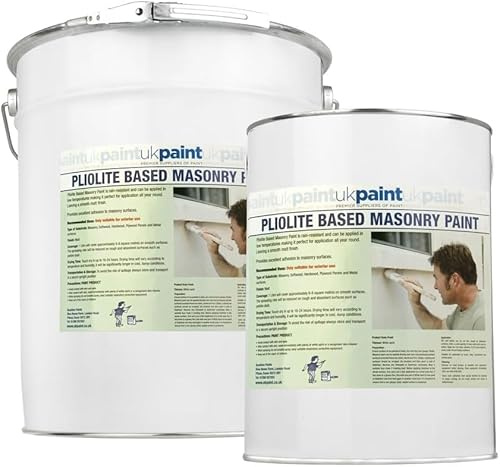 UK PAINT - Pliolite - Solvent Based - Masonry - 5L - Magnolia