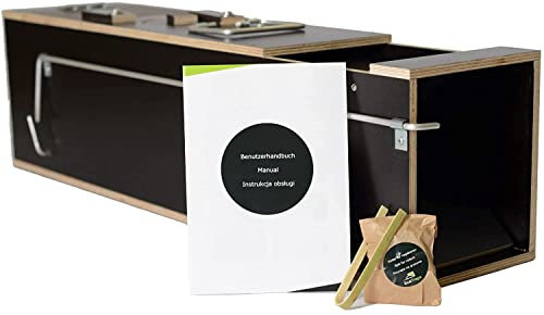 Cassette Trap - Reusable Mousetrap - Birch Plywood Covered Garden Pet Trap - Professionally Recommended - Rugged Design (SMALL, 75x18x20cm)