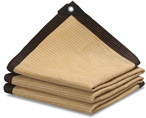 DSWZLQDXB Schattiernetz Beige Beschattungsrate 90% Sonnensegel Sonnenschutzgewebe Wasser Antialterung Sichtschutz Markisenschutzhüllen HDPE-Material Schattentuch für Parkhaus,Garten,Hof (4×9m)