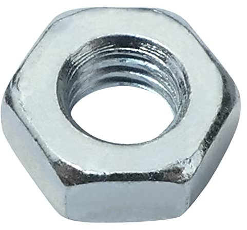 AERZETIX - C58243 - Set di 100 dadi esagonali smussati classici a 6 lati M3 - in acciaio - metrico femmina - colore argento