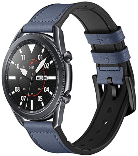 Herren Uhrenarmbänder für Business Uhren,Klassisch Leder Ersatzband Schnellverschluß 20mm 22mm, Eleganten Leder Uhrenarmband Schnalle für Herren und Damen