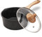 JEETEE Kasserolle 16 cm, 1.5L Stielkasserolle mit Deckel, klein Kasserolle, Antihaftbeschichtet Milchtopf Milchpfanne, geeignet für Induktions, Elektro und Gas…