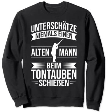Wurftaubenschießen Tontaubenschießen Tontauben Sportschütze Sweatshirt