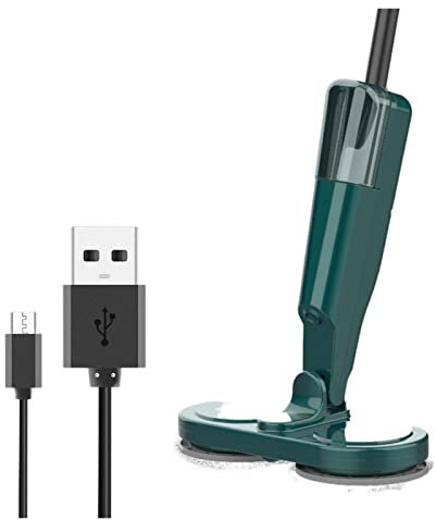 Scopa a vapore Spruzzatore Mop For Pavimenti Pulizia Mop Elettrico Rotante Senza Fili Portatile Pulizia E Ricarica Di Elettrodomestici For Pavimenti per superfici fumanti, Windows ( Color : Groen , Si