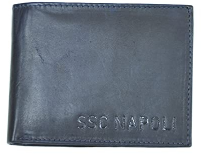 LIGUORO SHOP Portafoglio Calcio Napoli Campione d'Italia 3° Scudetto Prodotto Licenza Ufficiale Enzo Castellano