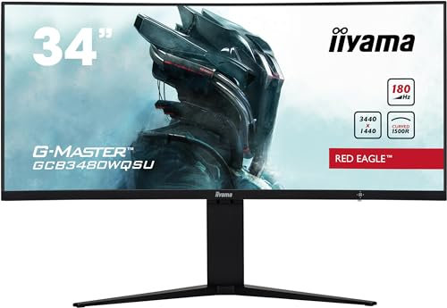 iiyama GCB3480WQSU-B1, 34, IPS, 3440x1440/180 Hz, 2H2DP, HAS