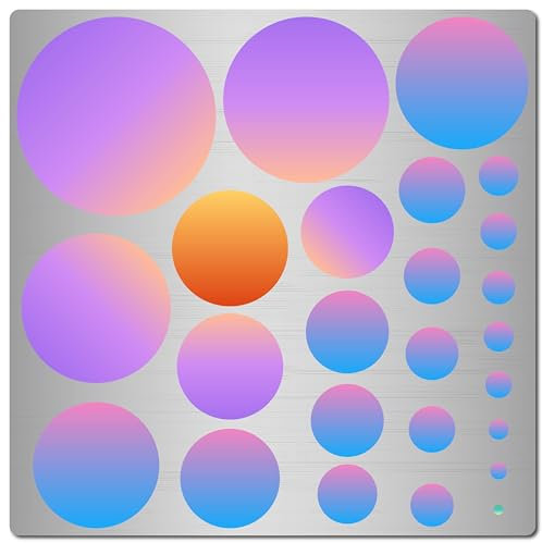 GORGECRAFT 16cm Metric Circle Template Metal Circle Ruler Reusable Stainless Steel Painting Stencils Journal Signs Circle Tracers for Drawing Wood Burning Engraving Pyrography Wall Diy Crafts