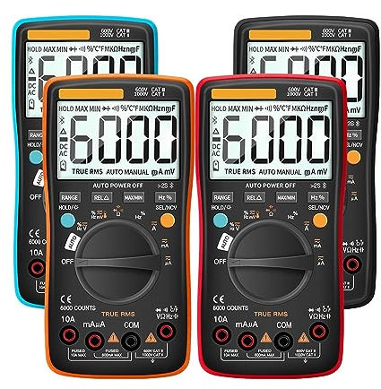 nmbhus Multimètre Digital Multimètre Numérique Bluetooth 6000 Comptes True RMS Professional Multimetro Testeur De Tension De Courant AC/DC À Plage Automatique (Color : 4 Pro)