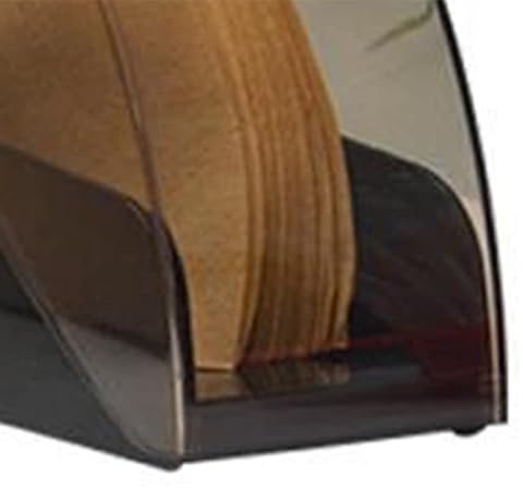 Kunststoff-Kaffeefilterhalter mit Deckel, Filterpapier, Staubdicht, Aufbewahrungsbox, Spenderständer (Schwarz)