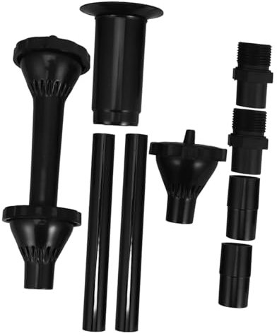 VICASKY 9stücke Großes Sprühköpfe-set Für Fontänen Vielseitige Düsenaufsätze Für Tauchpumpen Teich Pool Und Aquarien Aus Robustem Kunststoff Individuell Wählbar Für Verschiedene