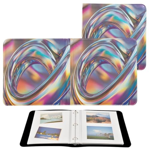 JUMBEAR Grande album fotografico autoadesivo con 20 pagine, album fai da te, per matrimoni, famiglia, bambini, vacanze, pittura arcobaleno