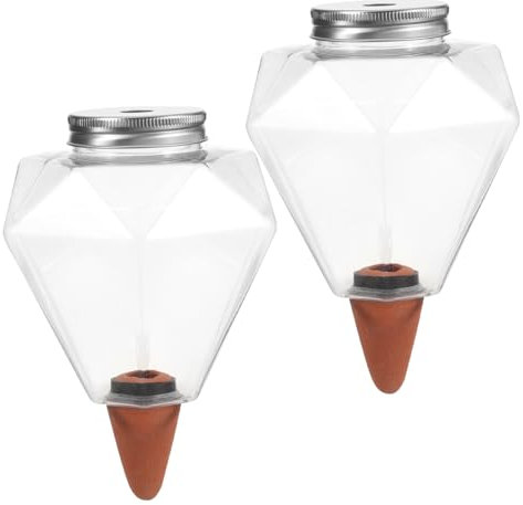 ifundom 2 Stück Automatischer Pflanzenbewässerer 500ml Klar Selbstbewässerndes Bewässerungsgerät Für Zimmerpflanzen Topfblumen Gartenbewässerung