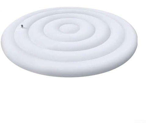 Utomhus pool uppblåsbart dammskydd, 145 cm cirkulärt pooluppblåsbart skydd, dammskydd regntät ram poolöverdrag, för villa trädgård spa