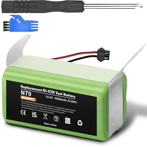 14.4V 4000mAh Li-Ion Batería de Reemplazo para Conga Excellence 990 950 1090 1790 1990, Batería de Reemplazo para Ikohs Netbot S14 S15, Eufy RoboVac 11 11S 30 35C, Ecovacs Deebot N79 N79S DN622