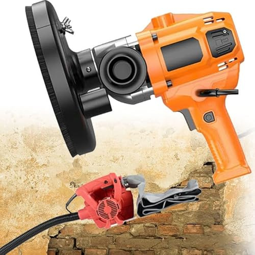 YANGYMM Levigatrice per Calcestruzzo - Piallatrice e Lucidatrice per Pareti Multifunzionale ad Alta Potenza da 4980 W, velocità a Vuoto: 0-6600 Giri/Min, Adatta per La Levigatura Cemento e Blocchi