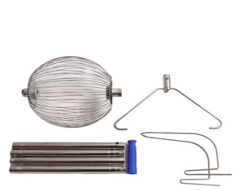 Obstsammler Nusssammler - Rollender Kugelsammler, Rollsammler Mit Verstellbarer Teleskopstange, Apfelsammler, Rollsammler Für Obst, Birnen, Äpfel, Walnüsse,Griff 120 Cm,Früchtesammler Kugelpflücker
