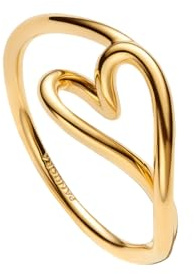 PANDORA Damenring Herz Klein Goldfarben 164361C00