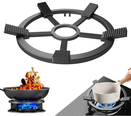 Supporto ad anello per wok in ghisa, supporto rotondo per fornello a gas, anello di fissaggio universale per fornelli a gas