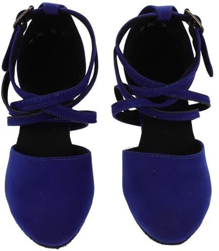 INOOMP Zapatos de Baile Latino Mujer Tacón Cómodos Suela Flexible Transpirables para Práctica y Performance Salón