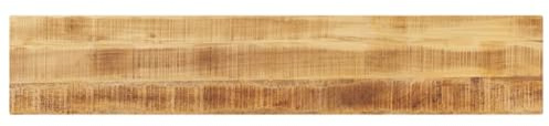 Frdhee Tablero de madera laminada para escritorio, 160 x 30 x 2,5 cm, rectangular, de madera maciza rugosa, mango para salón, comedor, cocina
