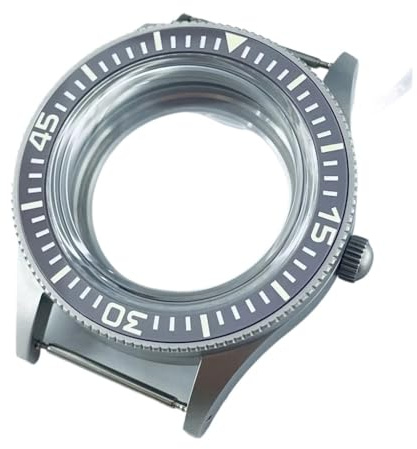 NLNKDTDPAK 40 mm retro kupolformad passform for NH35 NH36 NH34 ETA2824 PT5000 klockfodral med safirkristall lysande keramikram(A1 Gray Bezel,ETA2824 PT5000)