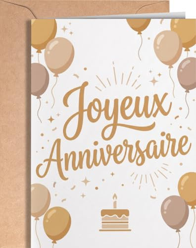Greeting Cards for Everyone Carte d'Anniversaire pour Homme ou Femme - Cartes d'Anniversaire pour 20, 30, 40, 50, 60, 70, 80 Ans - Cadeau, Décoration d'Anniversaire pour Maman, Papa ou Ami - EU 243