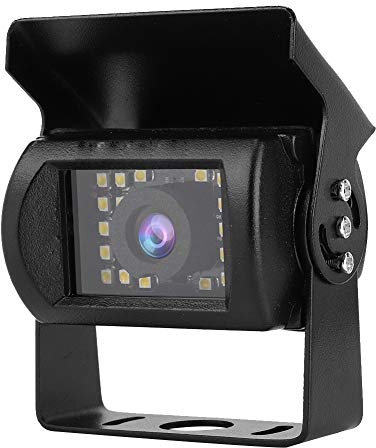 Telecamera Posteriore per Veicolo, Telecamera HD Visioni notturne Telecamera retromarcia HD Impermeabile Antipioggia con retrovisore HD con 24 luci a LED per Camion per Camper