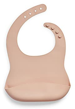 Jollein Bavaglino in silicone, 26 cm, lunghezza x 21 cm, larghezza pallida, rosa