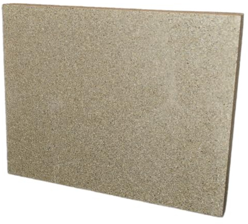 The Stove Wizard High Density Vermiculite Fire Board 500mm x 610mm x 25mm for Multi Fuel Wood burner Log burner Stove Brick Heat Fire Proof Withstands temperatures up to 1100°C