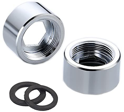 HATOOLHA® Wasserhahn-Adapter 24 mm NPT auf Innengewinde, Wasserhahnbelüfter für Bad und Küche (NPT F24 auf F24), 2 Stück