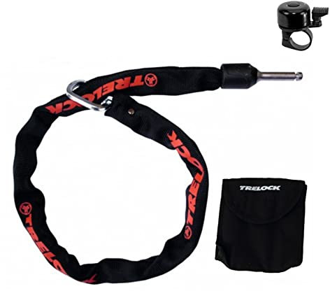 Trelock ZR355 Anschlusskette Zusatzkette 150 cm für RS350/450 Level 3 Ø 6 mm inkl. Fahrradklingel