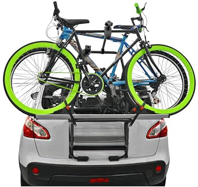Menabo Fahrradträger 2 Fahrräder kompatibel mit Dacia Dokker 2012-2025 Alu Silber Schwarz