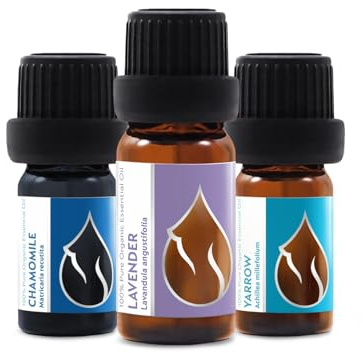3er Set Relax Bio-Ätherische Öle | 20 ml | Lavendel (10 ml), Kamille (5 ml), Schafgarbe (5 ml) | 100 % rein und natürlich | Unverdünnt | Familienbetrieb | 3 Stück