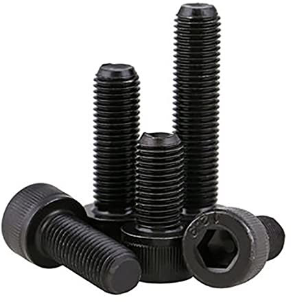 M6-M10 Schwarz Feingewinde Innensechskantschrauben DIN912 Grad 12.9 Kohlenstoffstahl Inbusschrauben Steigung 0.75/1.0/1.25mm-M10x1.25x50 (1 Stück)