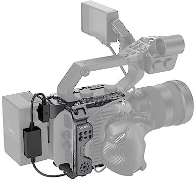 SMALLRIG FX6 Cage Kit pour Sony FX6, Cage Compacte FX6 avec Plaque de Batterie V-Mount pour Trépied/Portable/Épaule - 4124