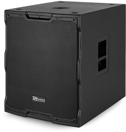 Power Dynamics PDY218SA - Altavoz Activo 18 1000W Color Negro | Potencia de 1000W, woofer de 18 pulgadas, entradas XLR y RCA, robusto, para bodas, conciertos y actuaciones en vivo