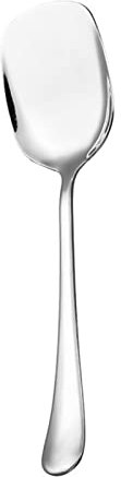 Cucchiaio da portata gourmet in acciaio inossidabile: perfetto per riso, zuppe, insalate e altro ancora! Utensile da cucina antiaderente dal design elegante - Grandi dimensioni