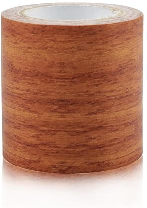 Zfseyuh Nastro Adesivo Effetto Legno Color Noce per Riparazione di Pavimenti e Mobili - Finto Legno Marrone 5,7 cm x 4,57 m