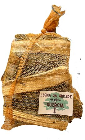 LEGNA DA ARDERE DI VERA QUERCIA E CARPINO - APPENNINO TOSCANO - DISPONIBILE IN SACCHI DA 15KG - ADATTA A FORNI A LEGNA, TERMOCAMINO, BARBECUE E STUFE. (15 KG, 10)