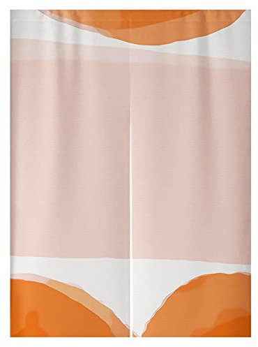 Türvorhang Orange Pink Graffiti Küchenvorhänge Polyester Raumteiler Vorhang Waschbar Vorhänge Kurz Küchenvorhang Langlebig Fliegenvorhang Terrassentür tür Vorhang Verdickung Vorhang Tür 70x150