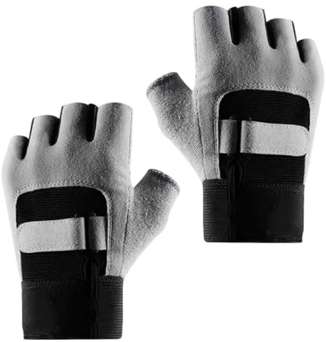 TOGEVAL Fitness Handschuhe Gewichtheben Handschuhe Atmungsaktive Halbfinger rutschfeste Für Sport Und Gym